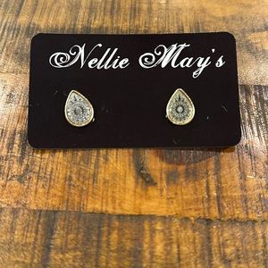 Gold and silver earrings